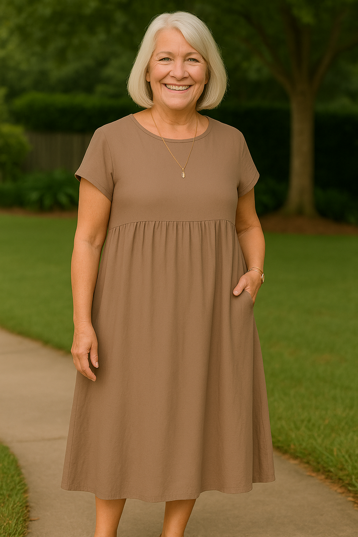 Ruby Pocket Dress - Effortless Comfort Redefined