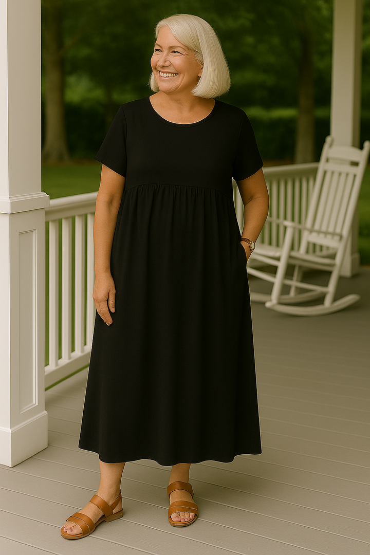 Ruby Pocket Dress - Effortless Comfort Redefined