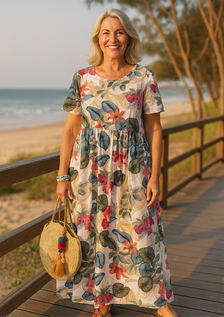 Masie | Effortless Floral Maxi Dress – Embrace Comfort and Confidence