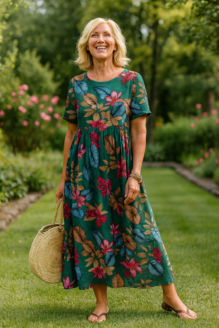 Masie | Effortless Floral Maxi Dress – Embrace Comfort and Confidence