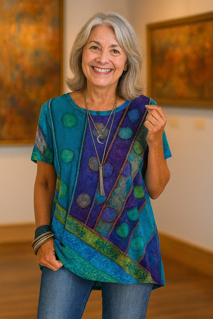 Calla | Elegant Artistic Top – Graceful Fit, Stunning Appeal