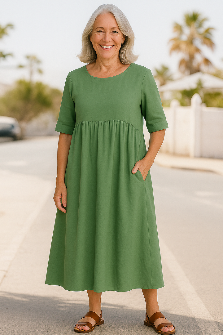 Anora | Stylish Cotton Pocket Dress