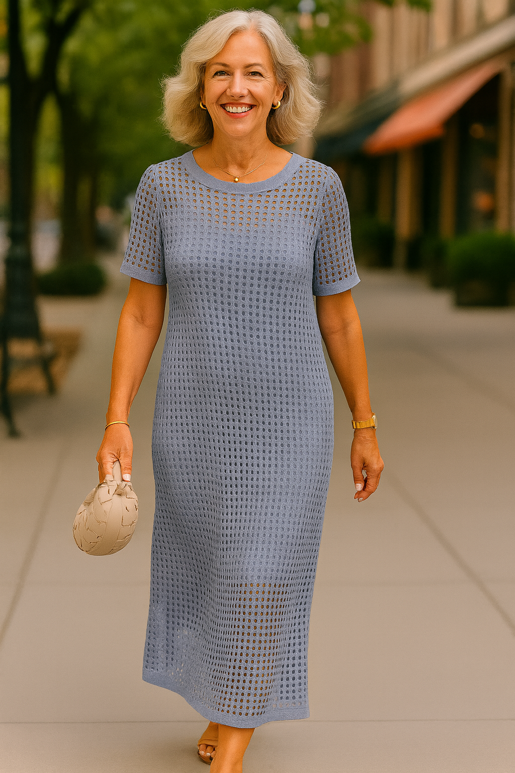Celestia | Elegant Two-Piece Boat Neck Dress