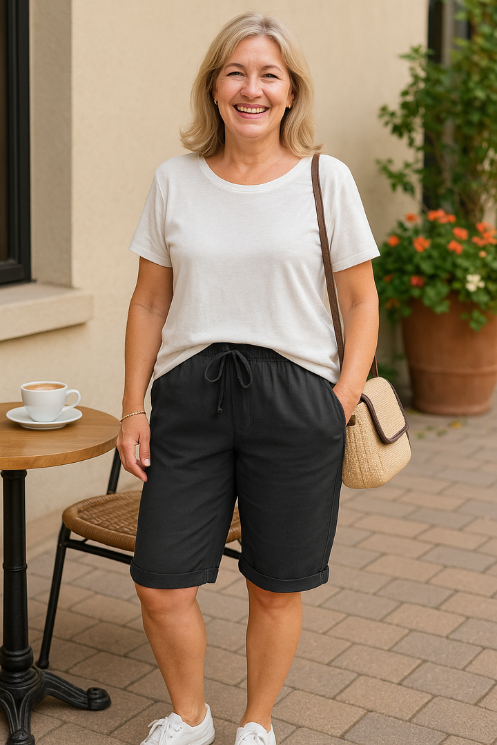 Selma | Cotton Comfort Shorts – Stylish Fit for Effortless Everyday Wear.
