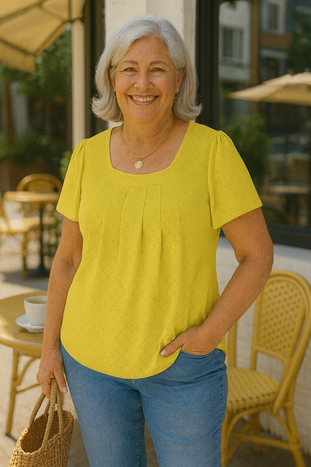 Colleen Luxe | Pleated Comfort Top – Your Go-To for Everyday Confidence