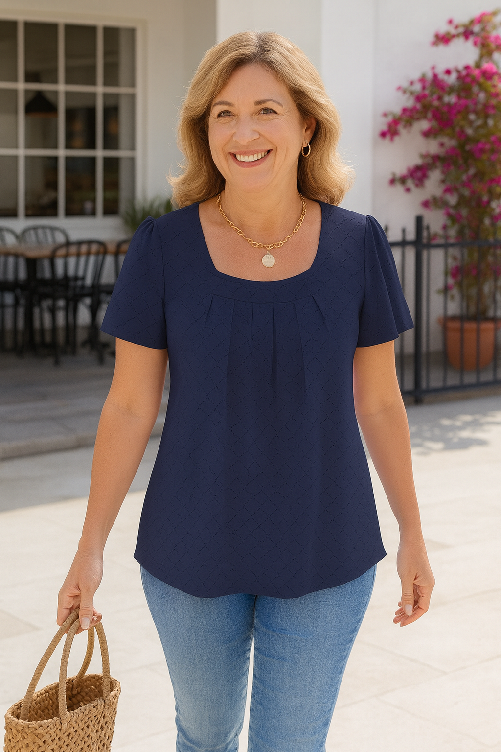 Colleen Luxe | Pleated Comfort Top – Your Go-To for Everyday Confidence