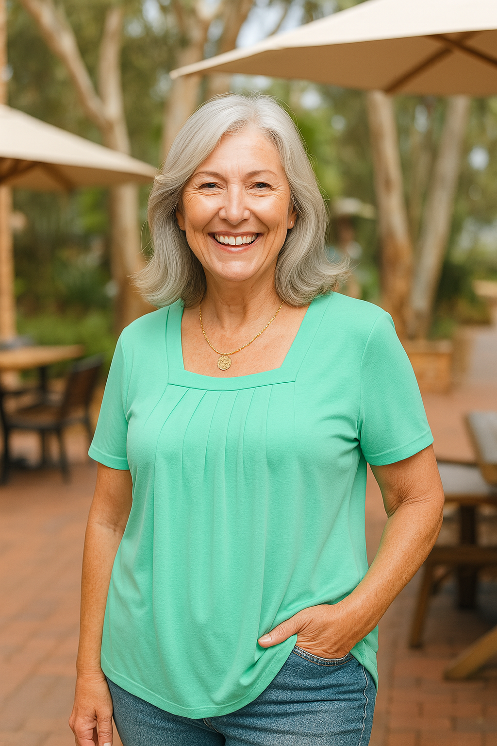 Colleen | Pleated Comfort Top - Your Go-To for Everyday Confidence