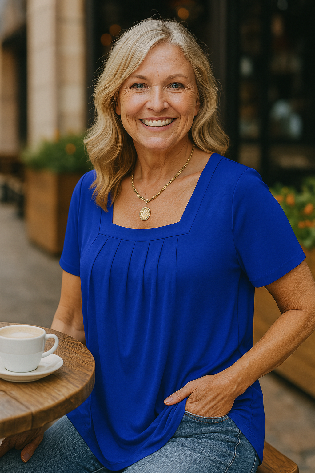 Colleen | Pleated Comfort Top - Your Go-To for Everyday Confidence