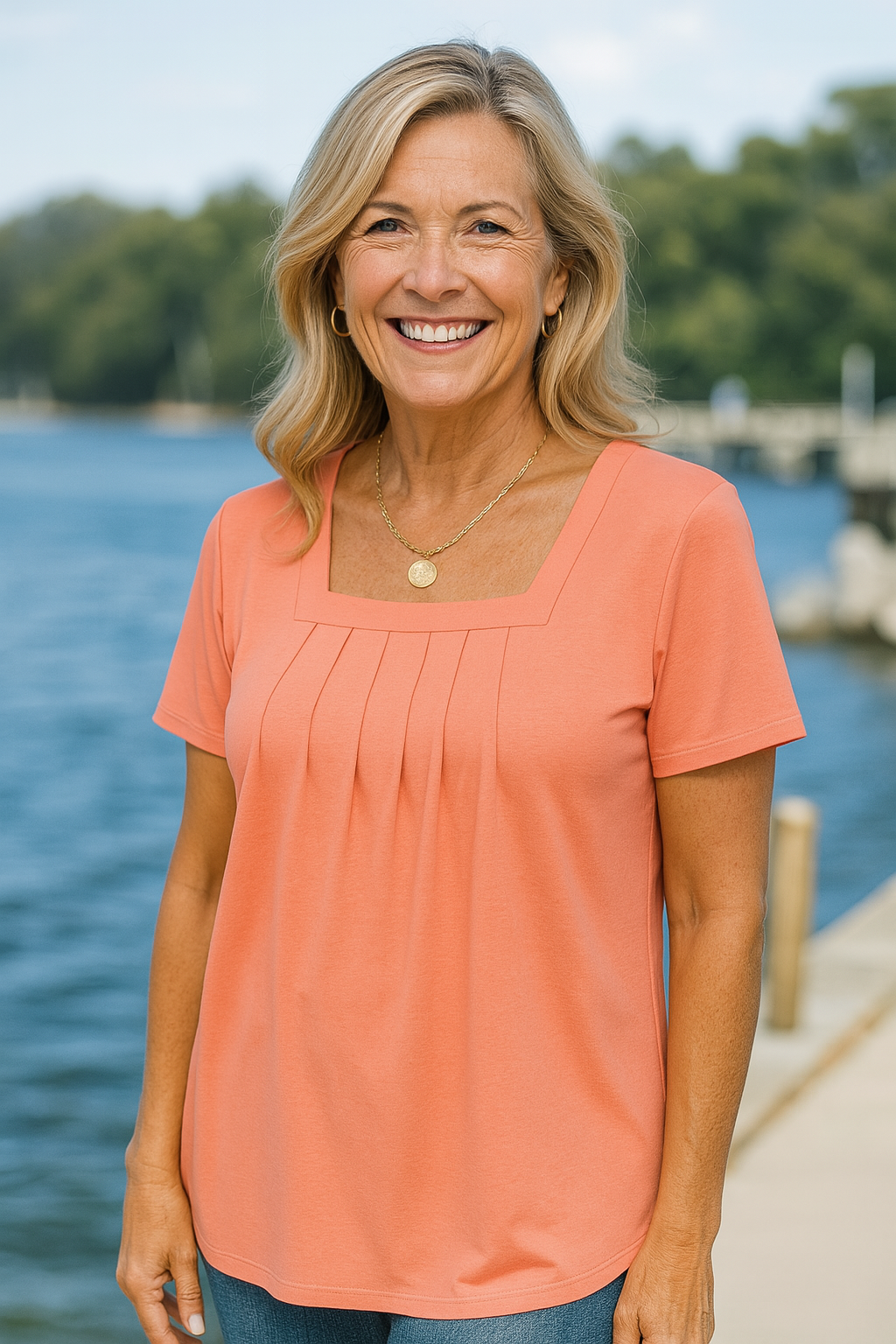 Colleen | Pleated Comfort Top - Your Go-To for Everyday Confidence