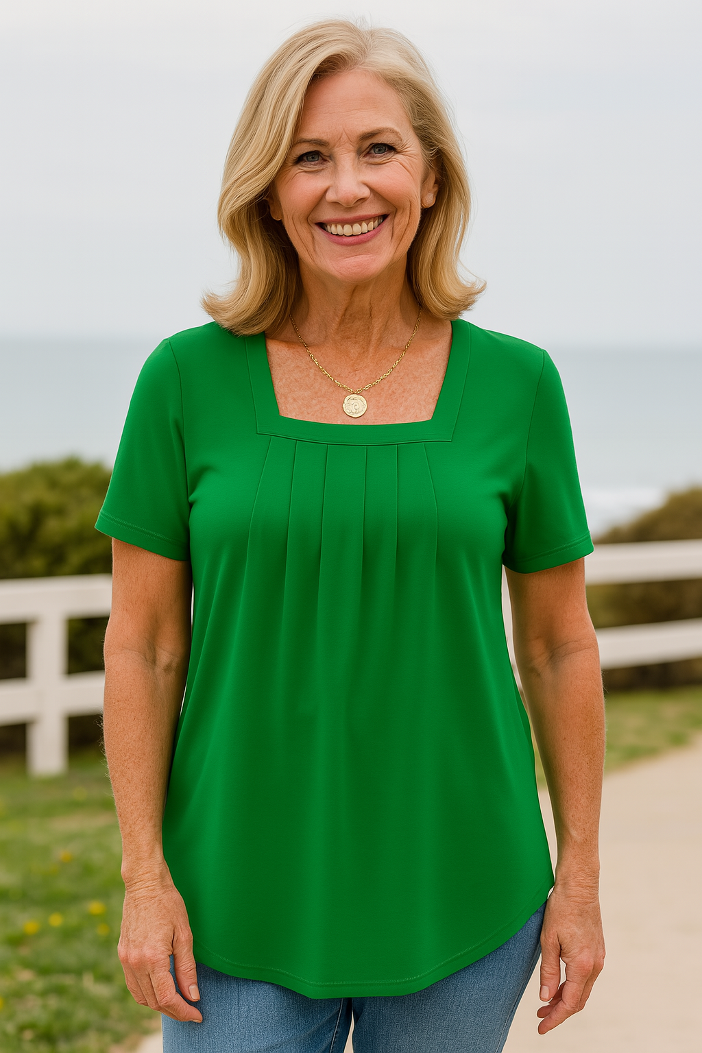 Colleen | Pleated Comfort Top - Your Go-To for Everyday Confidence