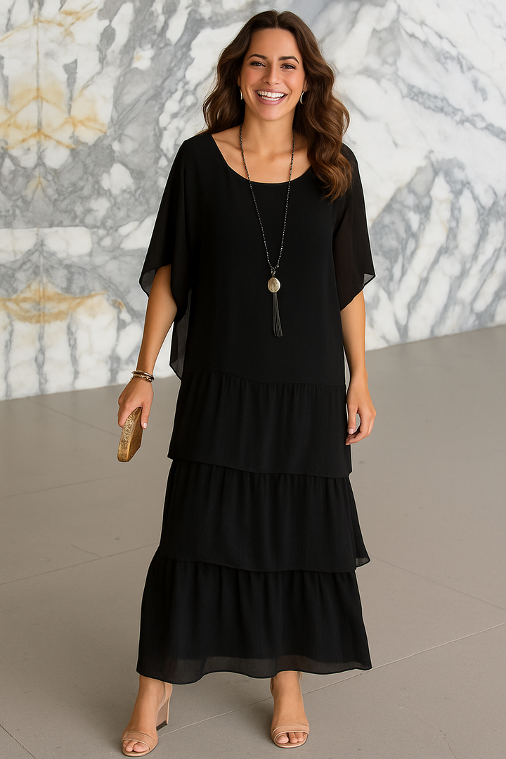 Juliette | Chic Maxi Dress with Tummy-Enhancing Design