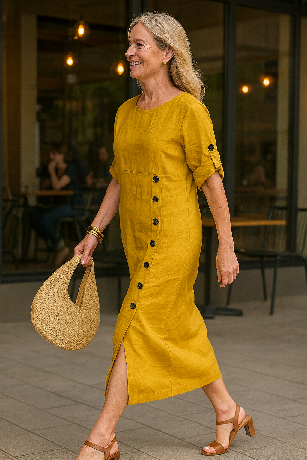 Graceful Amber Maxi Dress