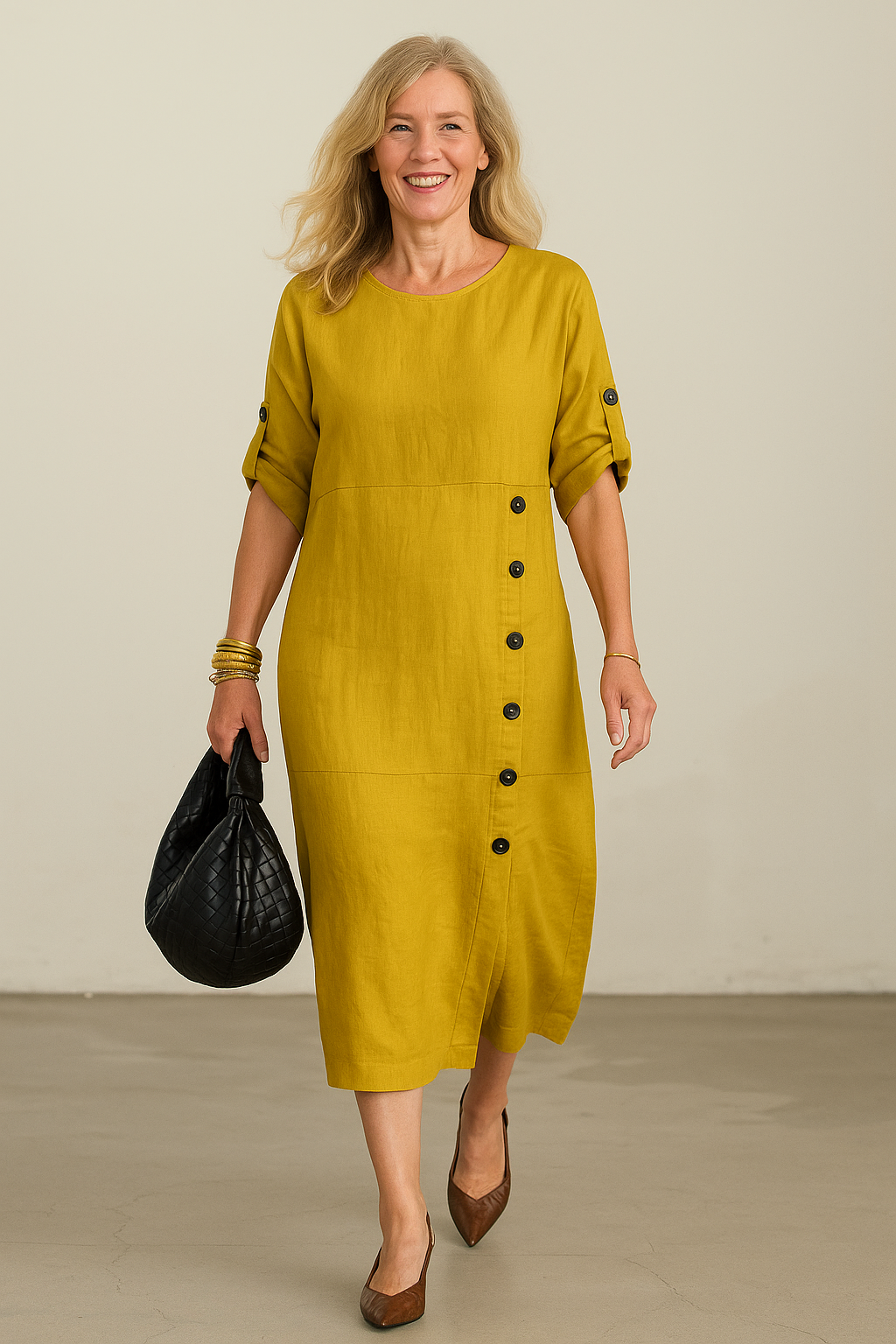 Graceful Amber Maxi Dress