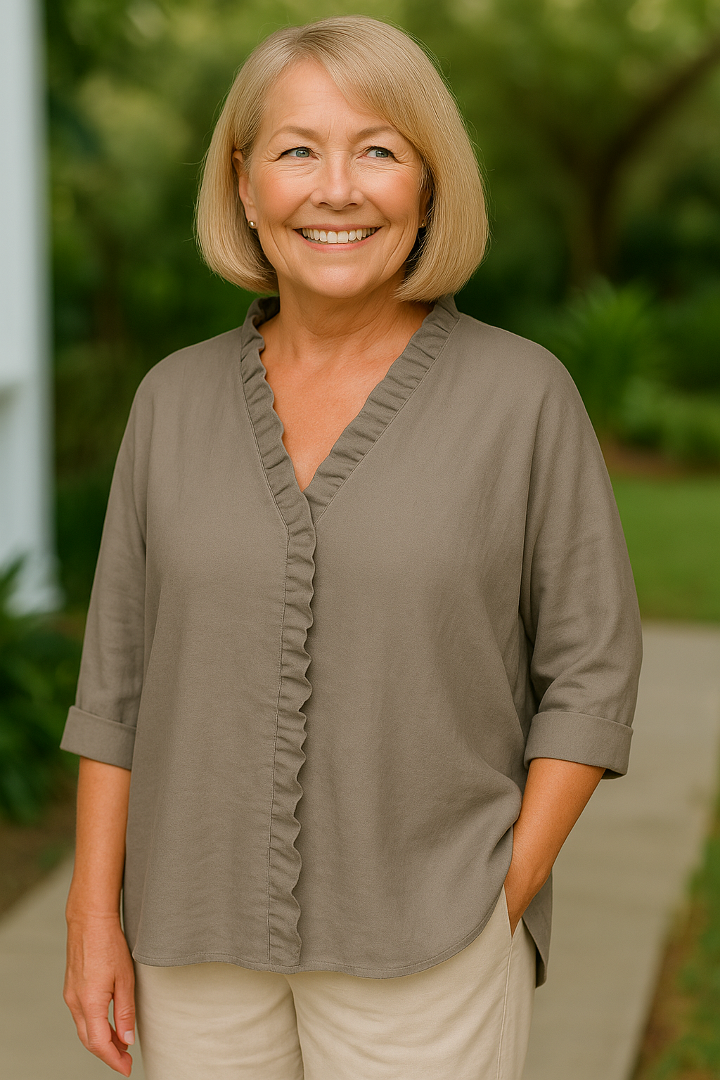 Maribel | Cozy Ruffle Blouse - Ultimate Comfort