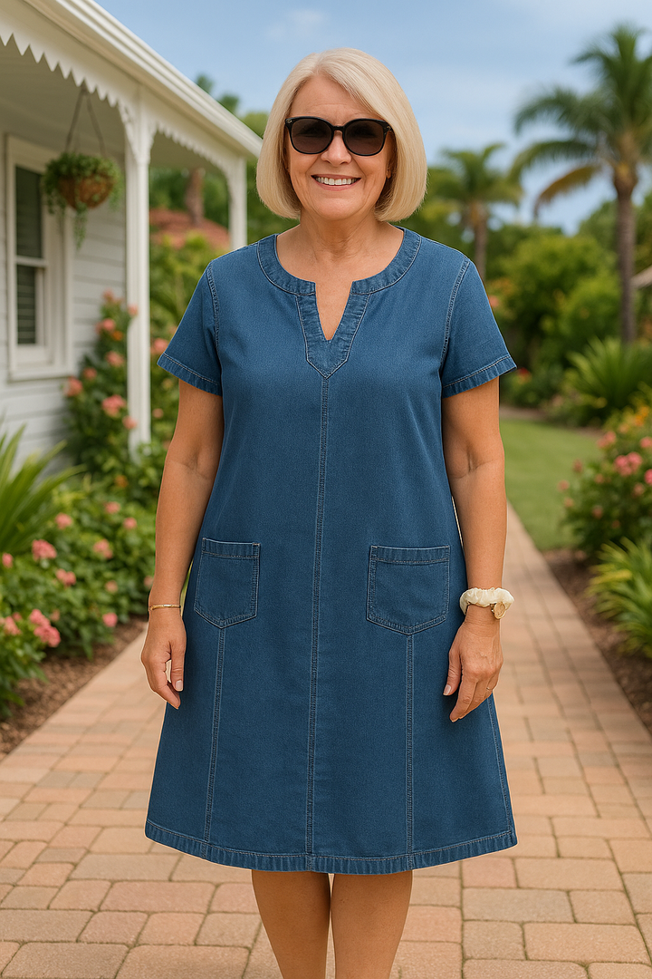 Just In: Mirielle Soft Denim Casual Dress