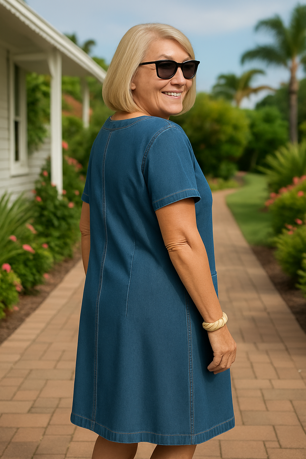 Just In: Mirielle Soft Denim Casual Dress