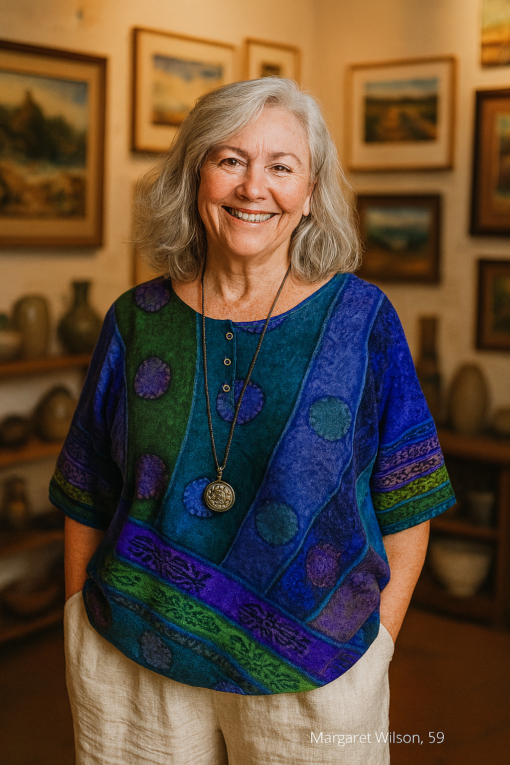 Ysolde | Elegant Artistic Top – Effortless Flow, Stunning Flattery