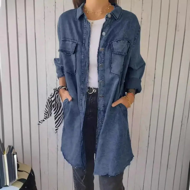 Mila – Casual Denim Shirt Jacket