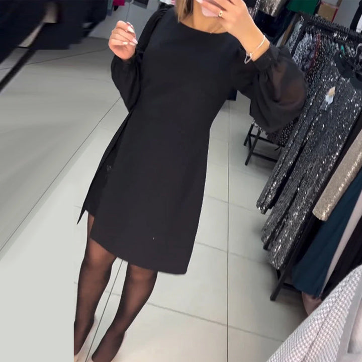 Lina | Elegant Solid-Coloured Dress