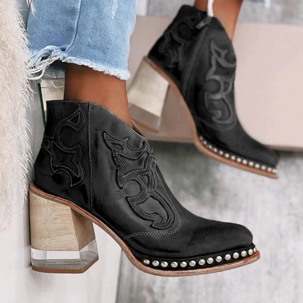 Gianni | Embroidered Leather Boots