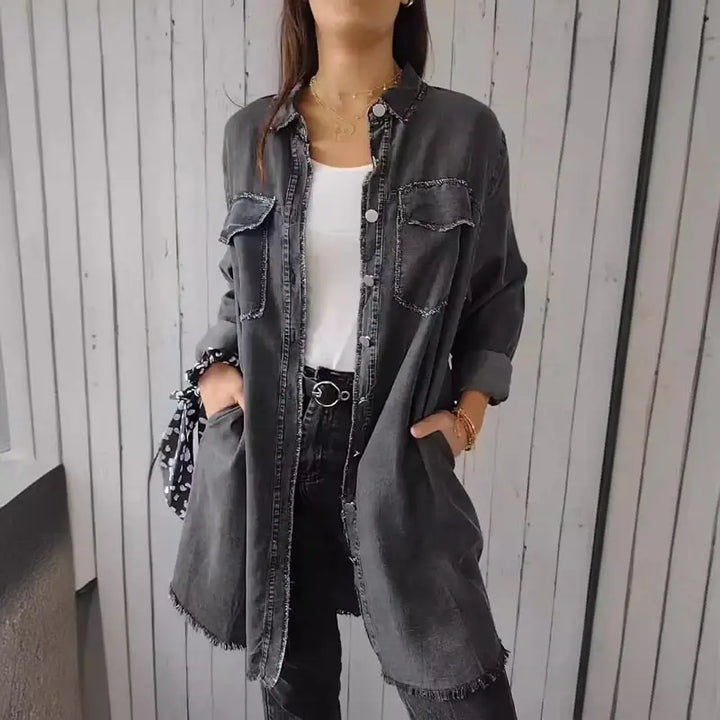 Mila – Casual Denim Shirt Jacket
