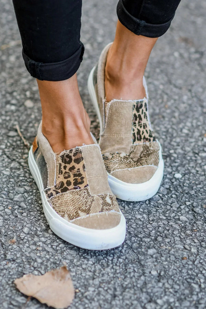 Judie Chic Patchwork Loafers