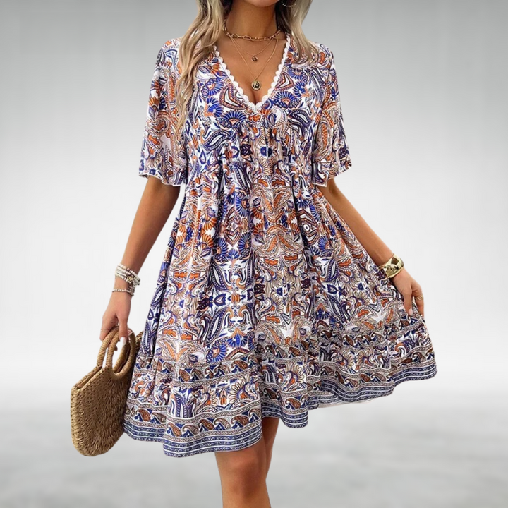 Quinley - Bohemian Style Swing Dress
