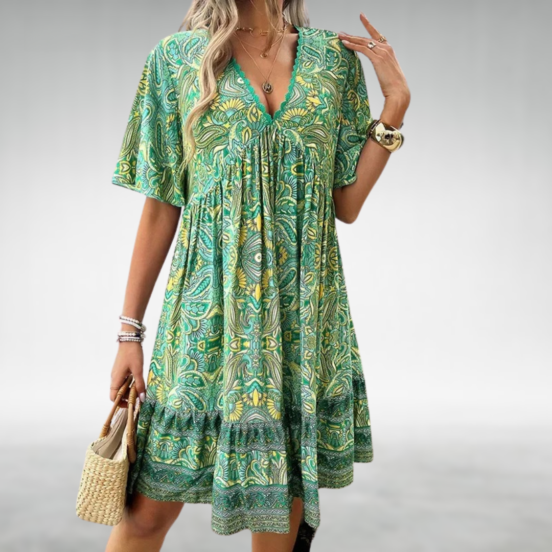 Quinley - Bohemian Style Swing Dress