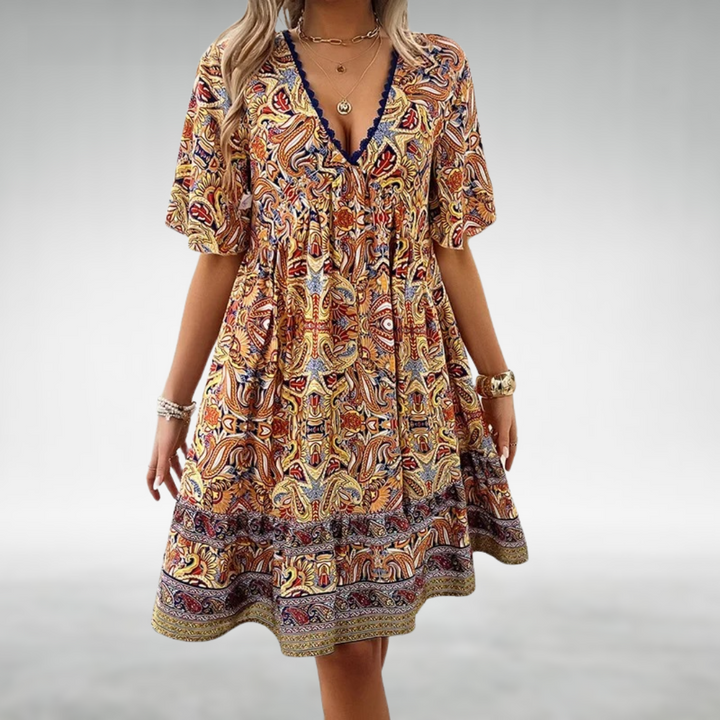 Quinley - Bohemian Style Swing Dress