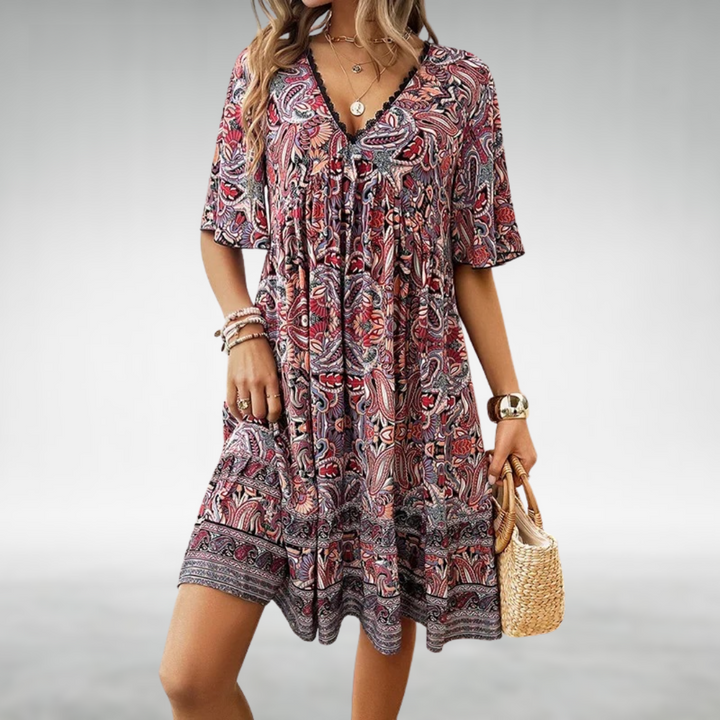 Quinley - Bohemian Style Swing Dress