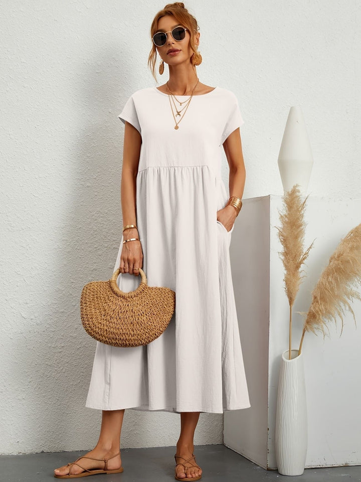 Myra™ | Summer Dress with Round Neckline