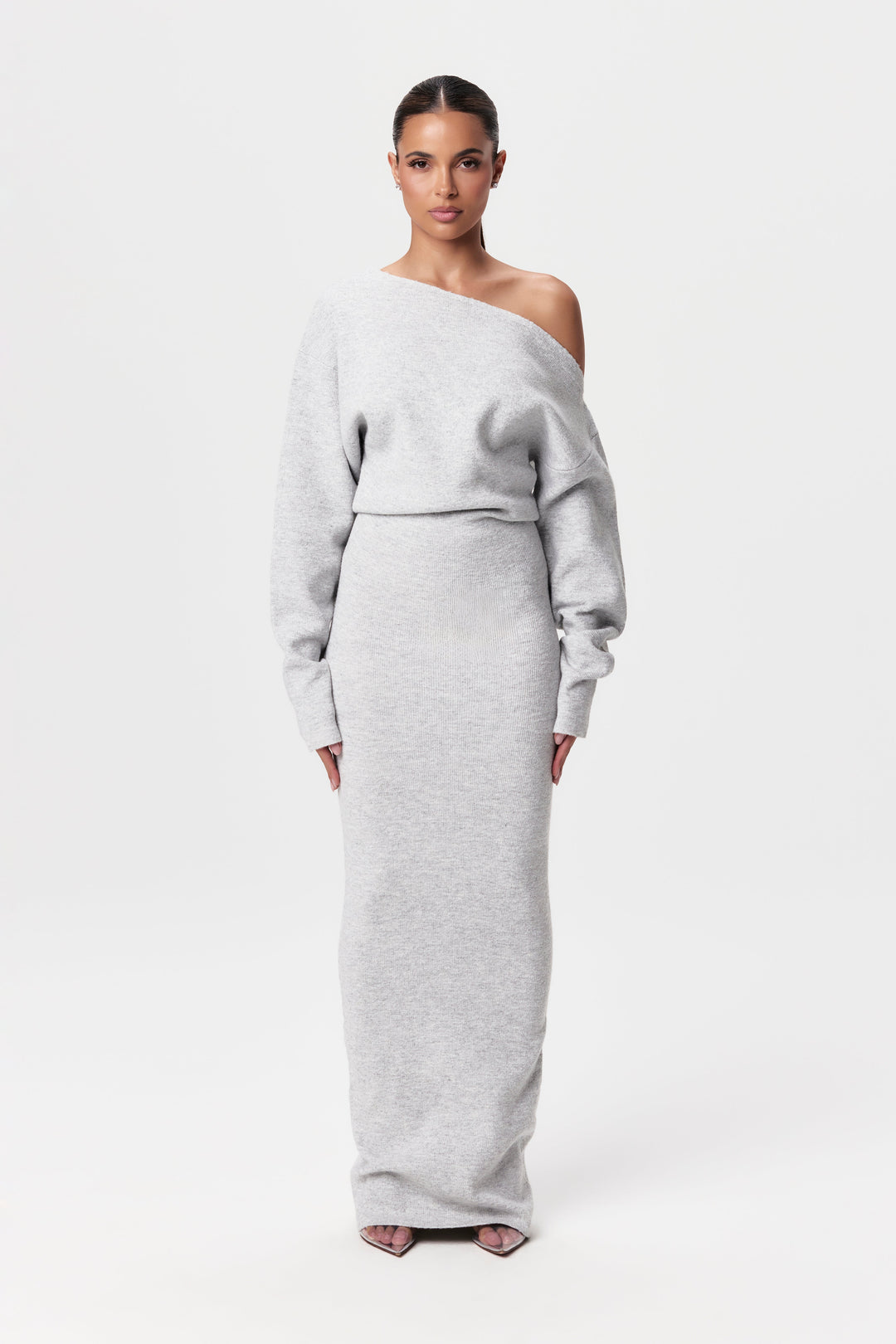 Juri | Off Shoulder Sweater Dress