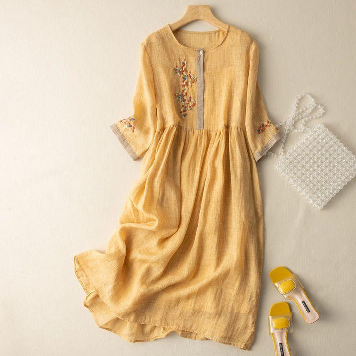 Lourdes Linen Dress