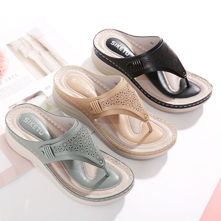 SolaceWalk | Cozy Wedge Shoes