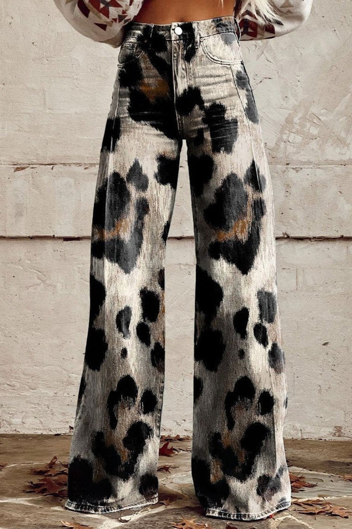 Leona | Retro Flared Trousers