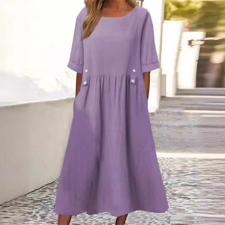 Helena | Dress in Cotton-Linen Blend
