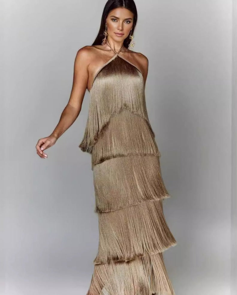 EVA | DRESS WITH TASSEL DETAILS