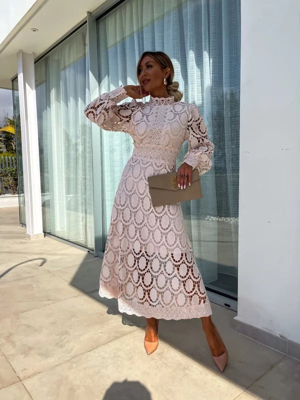 Georgina™ | Stylish French Lace Dress