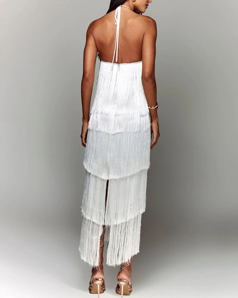 EVA | DRESS WITH TASSEL DETAILS