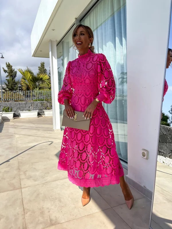 Georgina™ | Stylish French Lace Dress