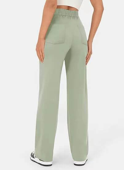 Marjorie | High-Waisted Stretch Trousers – No-Pill Fabric for Timeless Confidence
