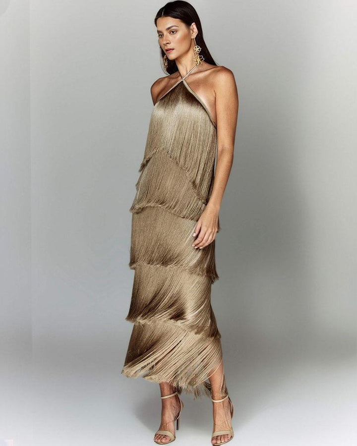 EVA | DRESS WITH TASSEL DETAILS