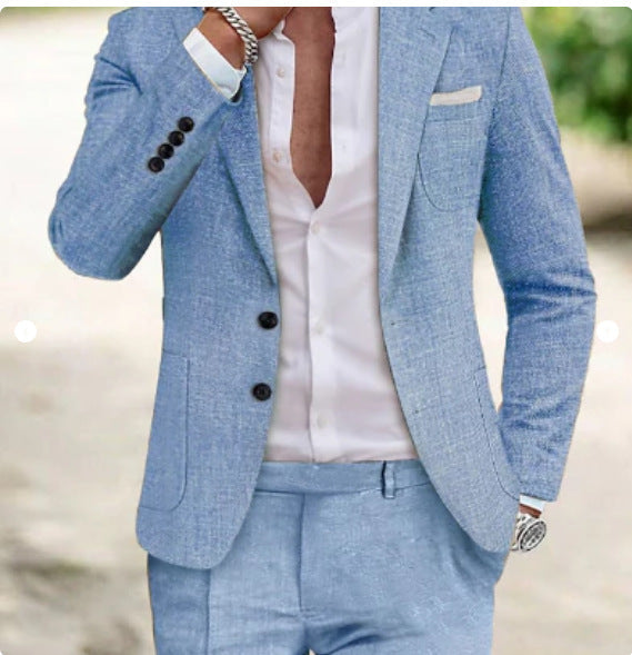 Brosnan Modern Linen Suit