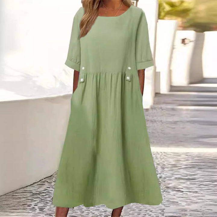 Helena | Dress in Cotton-Linen Blend