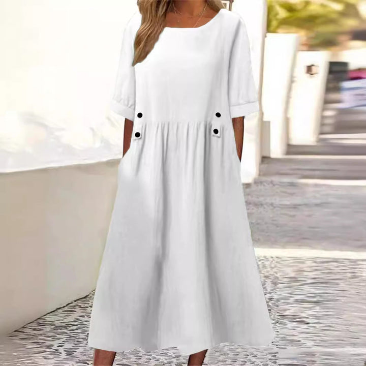 Helena | Dress in Cotton-Linen Blend