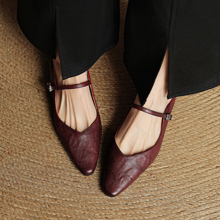 Orella™ - Authentic Leather Slip-On Mules