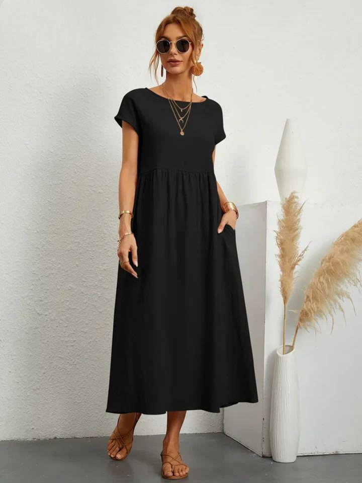 Lune™ | Linen Grace Dress – Breathable Cotton