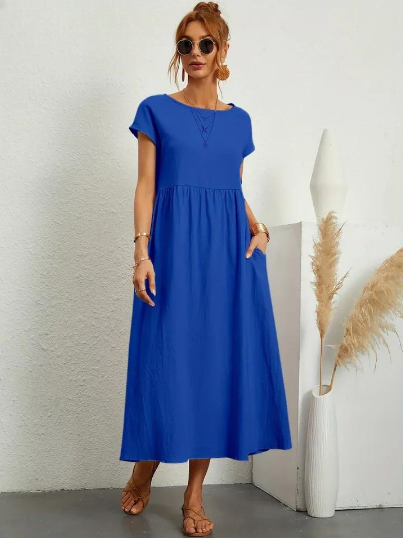Lune™ | Linen Grace Dress – Breathable Cotton