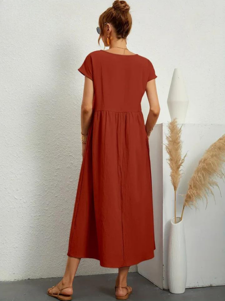 Lune™ | Linen Grace Dress – Breathable Cotton