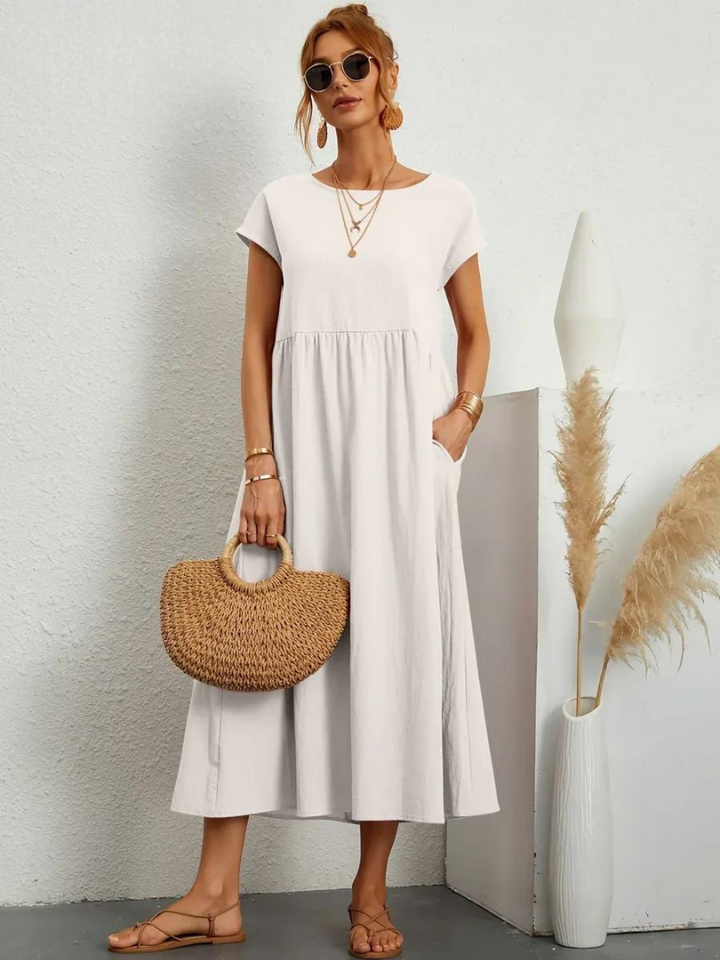 Lune™ | Linen Grace Dress – Breathable Cotton